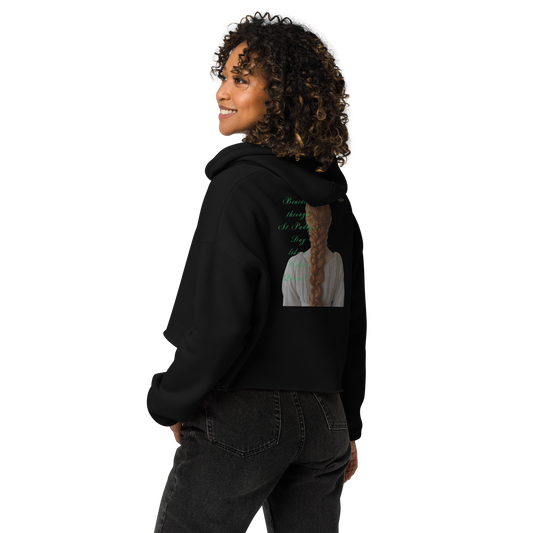 Women's Cropped Hoodie | Bella + Canvas |  Dropped shoulder cut