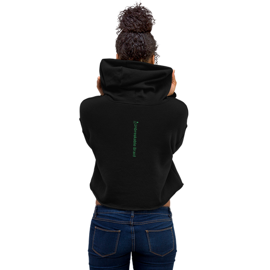 Women's Cropped Hoodie | Bella + Canvas |  Dropped shoulder cut