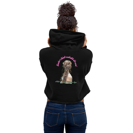 Women's Cropped Hoodie | Bella + Canvas |  Dropped shoulder cut