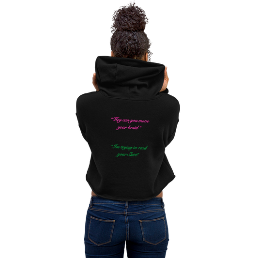 Women's Cropped Hoodie | Bella + Canvas |  Dropped shoulder cut