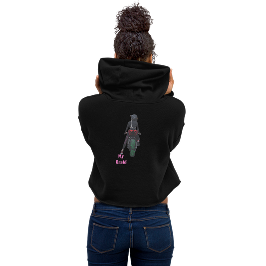 Women's Cropped Hoodie | Bella + Canvas |  Dropped shoulder cut