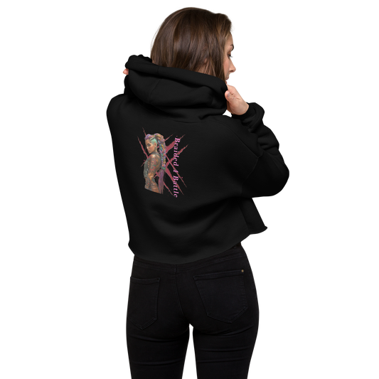 Women's Cropped Hoodie | Bella + Canvas |  Dropped shoulder cut