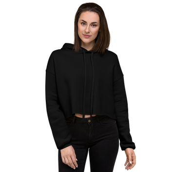 Women's Cropped Hoodie | Bella + Canvas |  Dropped shoulder cut