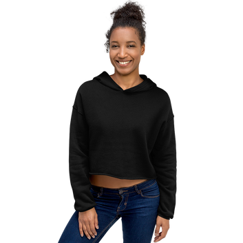 Women's Cropped Hoodie | Bella + Canvas |  Dropped shoulder cut