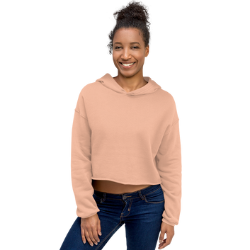 Women's Cropped Hoodie | Bella + Canvas |  Dropped shoulder cut