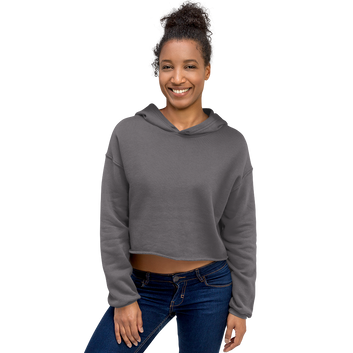 Women's Cropped Hoodie | Bella + Canvas |  Dropped shoulder cut