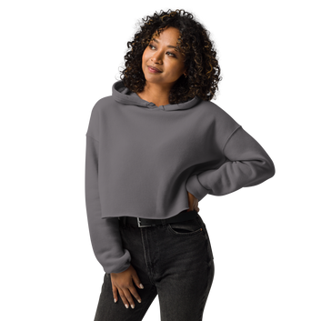 Women's Cropped Hoodie | Bella + Canvas |  Dropped shoulder cut